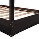 preview thumbnail 26 of 25, Twin Size Wood House Platform Bed, L-Shaped with Fence and Slatted Frame