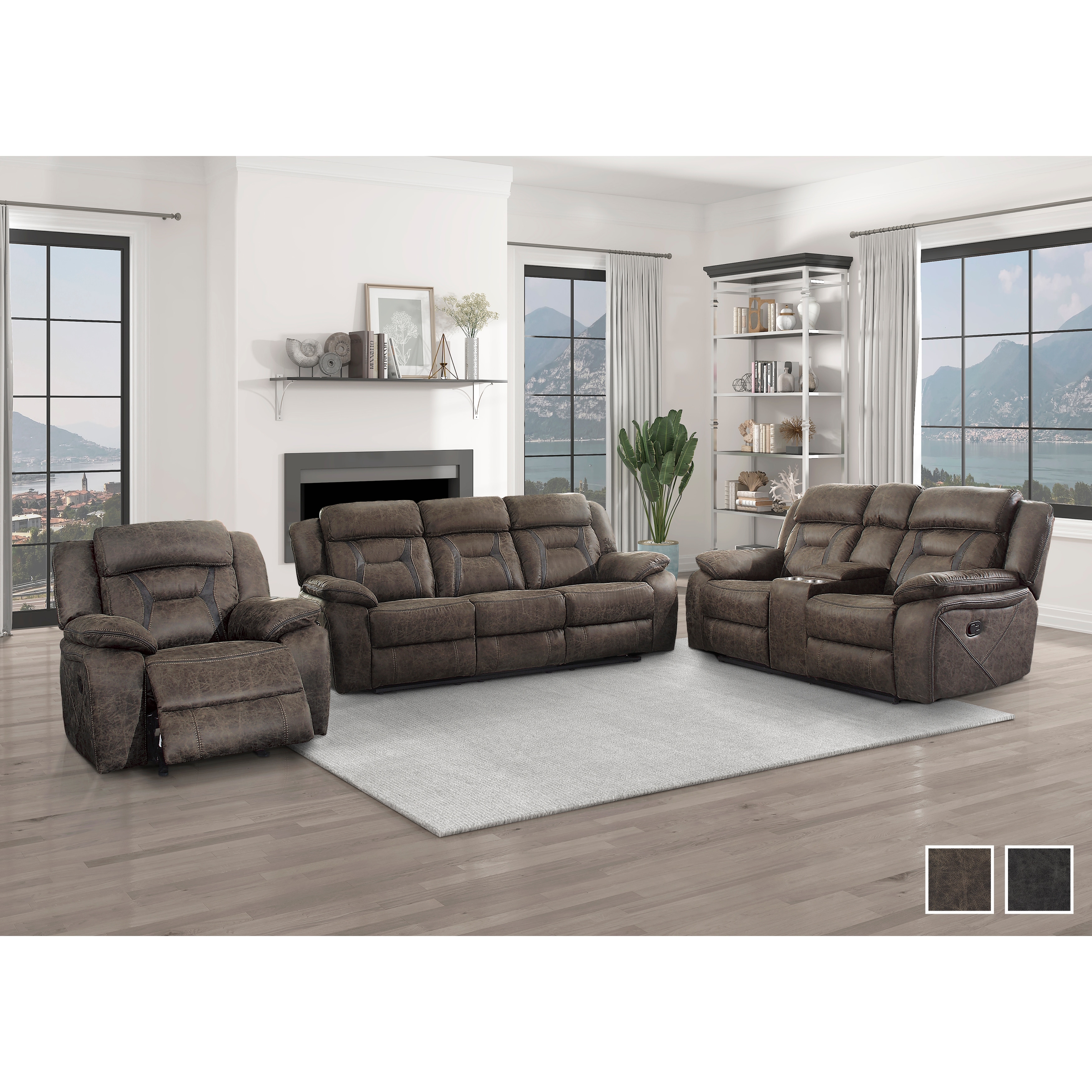 Fremont & Park Avondale 3-Piece Reclining Living Room Set