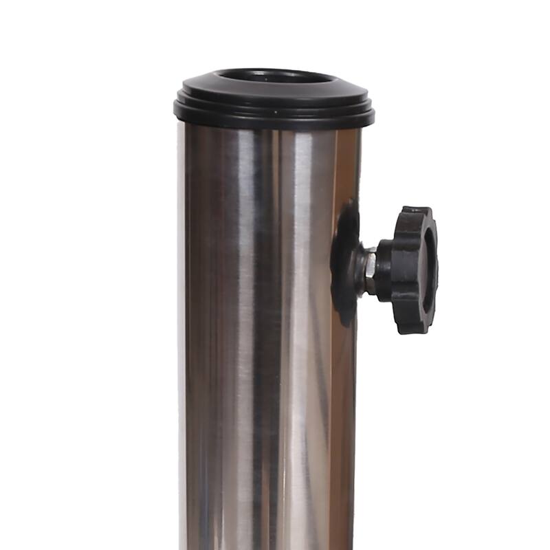 Berywn Outdoor Square Granite Umbrella Holder by Christopher Knight Home - 15.75" D x 15.75" W x 14.75" H