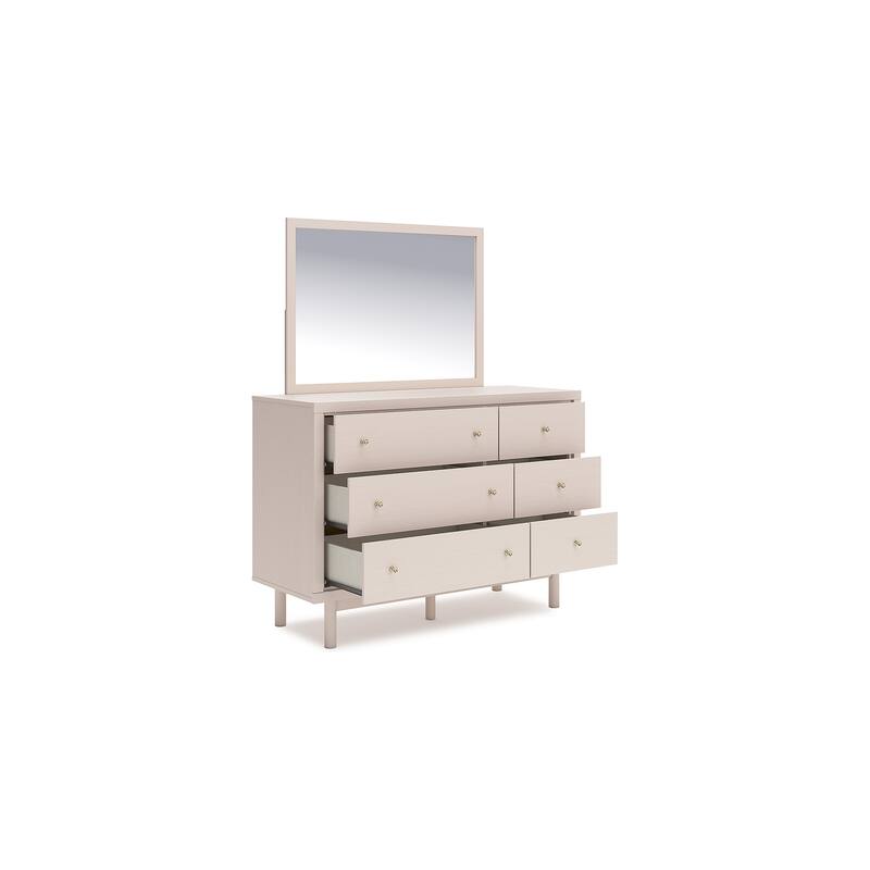 Signature Design by Ashley Wistenpine Beige Dresser and Mirror