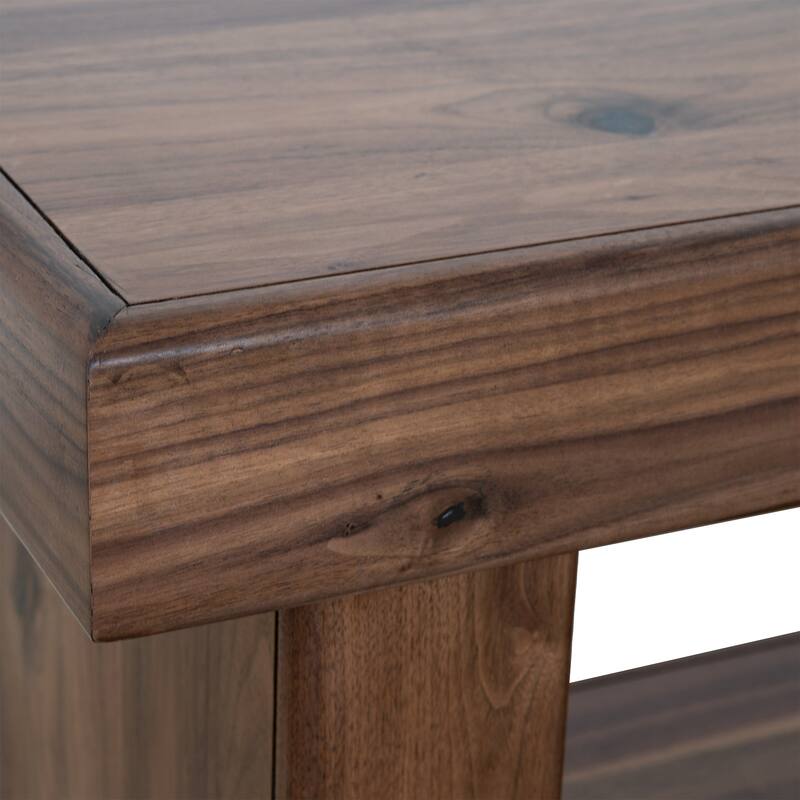 Origins by Alpine Sequoia 60" Console Table in Walnut Brown
