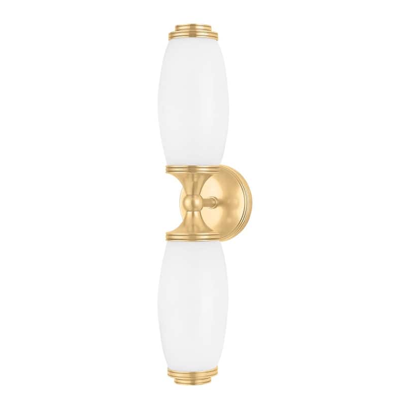 Hudson Valley Lighting Brooke 2 Light 20" Tall Wall Sconce - Aged Brass