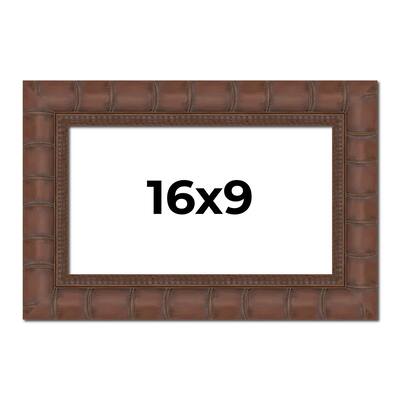 16x9 Frame Pewter Solid Wood Picture Frame Width 1.625 Inches | Interior Frame Depth 0.6875 Inches