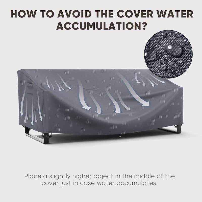 Pocassy Outdoor Patio Furniture Covers Windproof Cover Protective