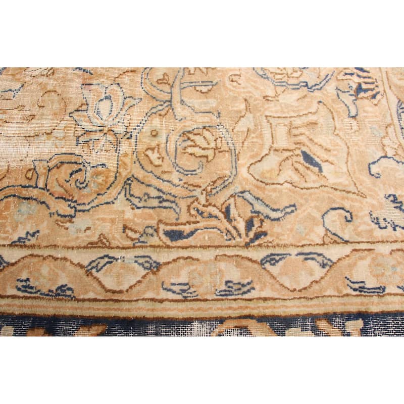 ECARPETGALLERY Hand-knotted Antalya Vintage Light Brown Wool Rug - 6'10 x 9'6
