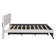 preview thumbnail 18 of 21, Comfortable Upholstered Platform Bed with Stylish Headboard and Extra Trundle