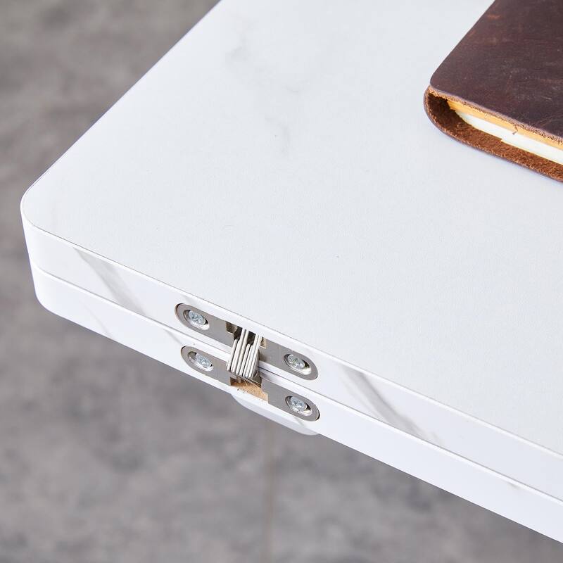 5-Piece Lifting Wood Dining Table Set for 4, Kitchen Square Dining Table with 4 Chairs Modern Space-Saving Table and Chair Set