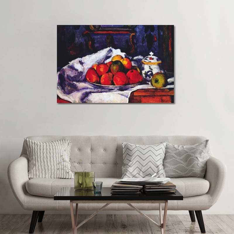 iCanvas "Still Life Bowl of Apples" by Paul Cezanne Canvas Print - 32x48x1.5