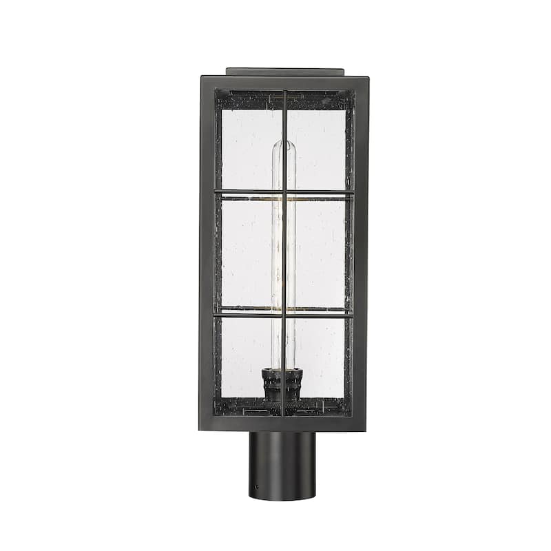 Millennium Lighting Jaxson 1 Light Outdoor Post Lantern in Powder Coat Black - Powder Coated Black