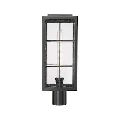 Millennium Lighting Jaxson 1 Light Outdoor Post Lantern in Powder Coat Black
