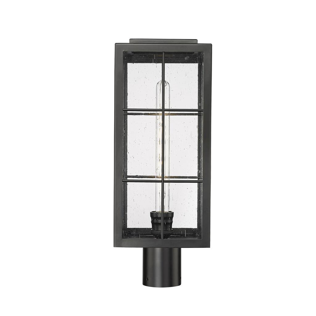 Millennium Lighting Jaxson 1 Light Outdoor Post Lantern in Powder Coat Black