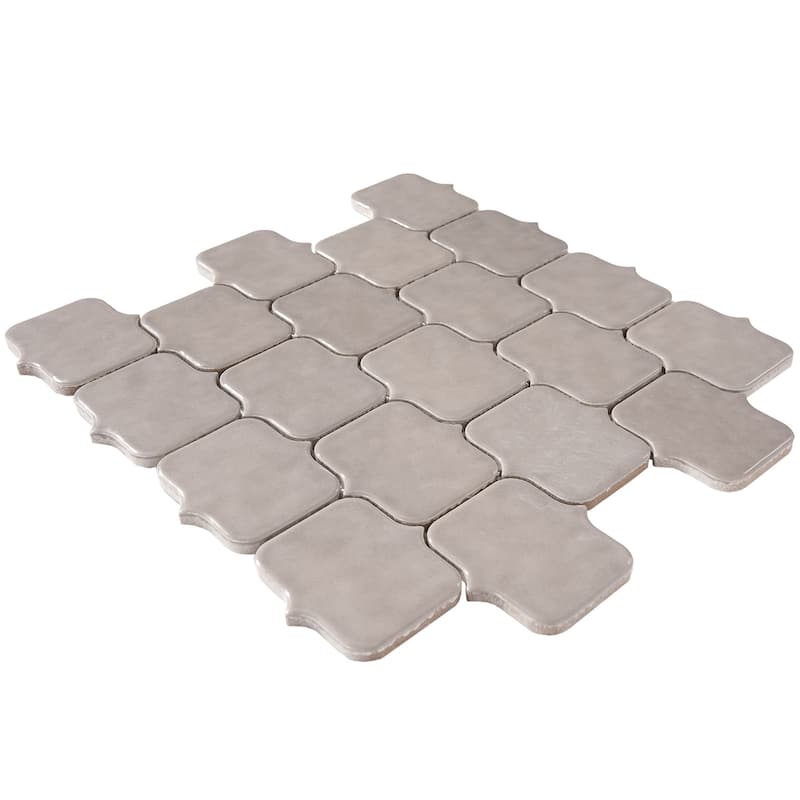 Modern Arabesque Glossy Porcelain Mosaic Tile