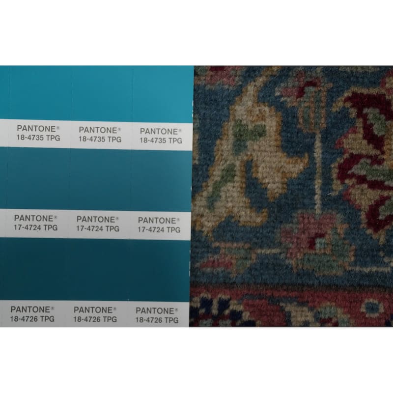 Hand Knotted Oriental 100% Wool Carpet Transitional Geometric Multi-Colored Anatolian Runner Rug - 9' 6'' X 3' 4''