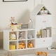 preview thumbnail 18 of 16, Versatile Children's Bookshelf with House-Shaped Design, Multi-Functional Storage for Books and Toys, Adjustable Placement