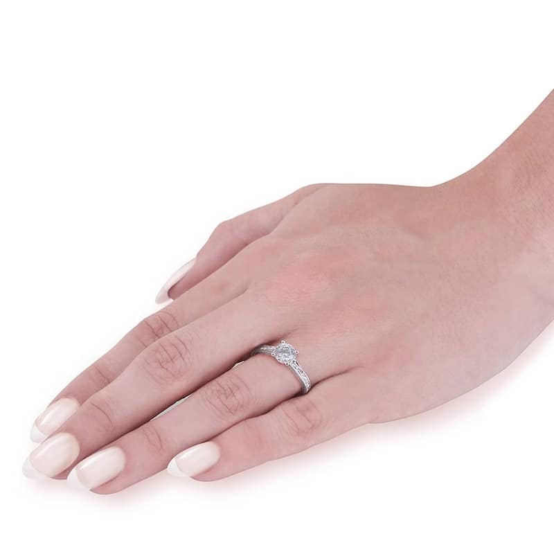 1 1/4Ct Round Vintage Solitaire Lab Grown Diamond Engagement Ring Gold