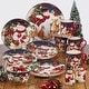 preview thumbnail 9 of 8, Certified International Magic Of Christmas Santa 16-piece Dinnerware Set, Service for 4