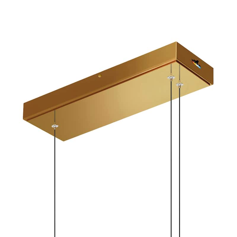 Candora Integrated LED 50in Brass Chandelier