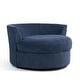 preview thumbnail 154 of 198, 41" W Oversized Accent Barrel Swivel Chair with Moon Storage Ottoman