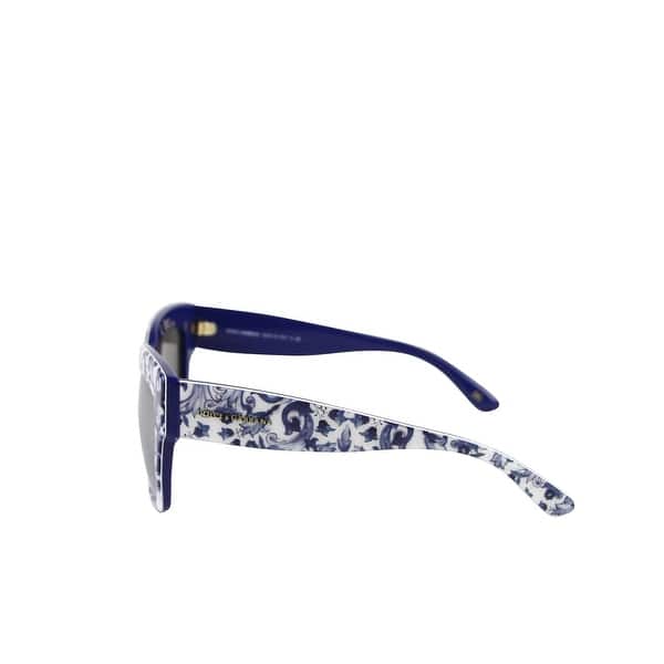 Shop Dolce Gabbana Women S Almond Flowers White Blue Acetate Cat Eye Sunglasses Dg 4231 F 2993 One Size Overstock 28036681