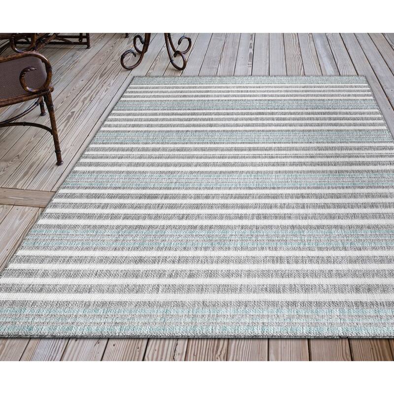 Liora Manne Malibu Faded Stripe Indoor/Outdoor Rug