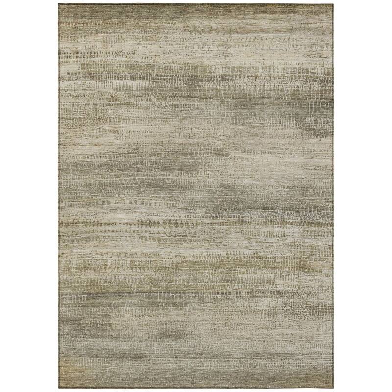 HomeRoots Abstract Transitional Rectangle Outdoor Rug