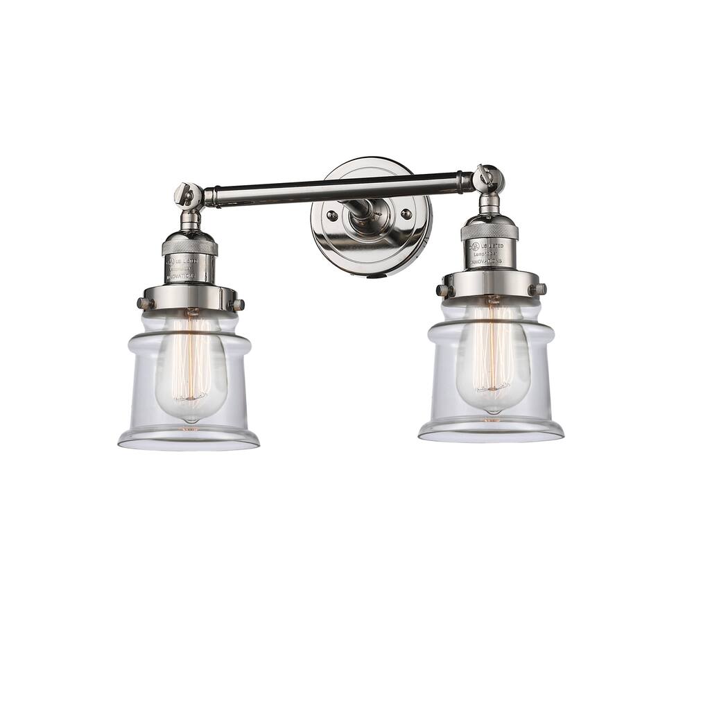 Innovations Lighting Small Canton 2 Light 17" Wide Bathroom Vanity