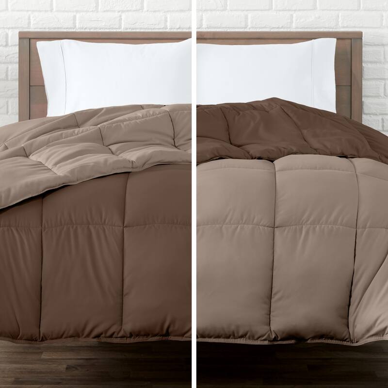 Bare Home Reversible All Season Down Alternative Comforter