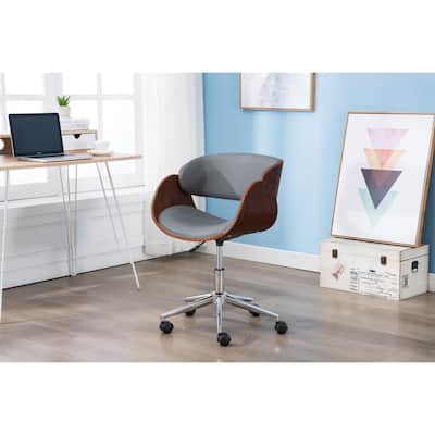 Porthos Home Anya Swivel PU Leather Desk Chair