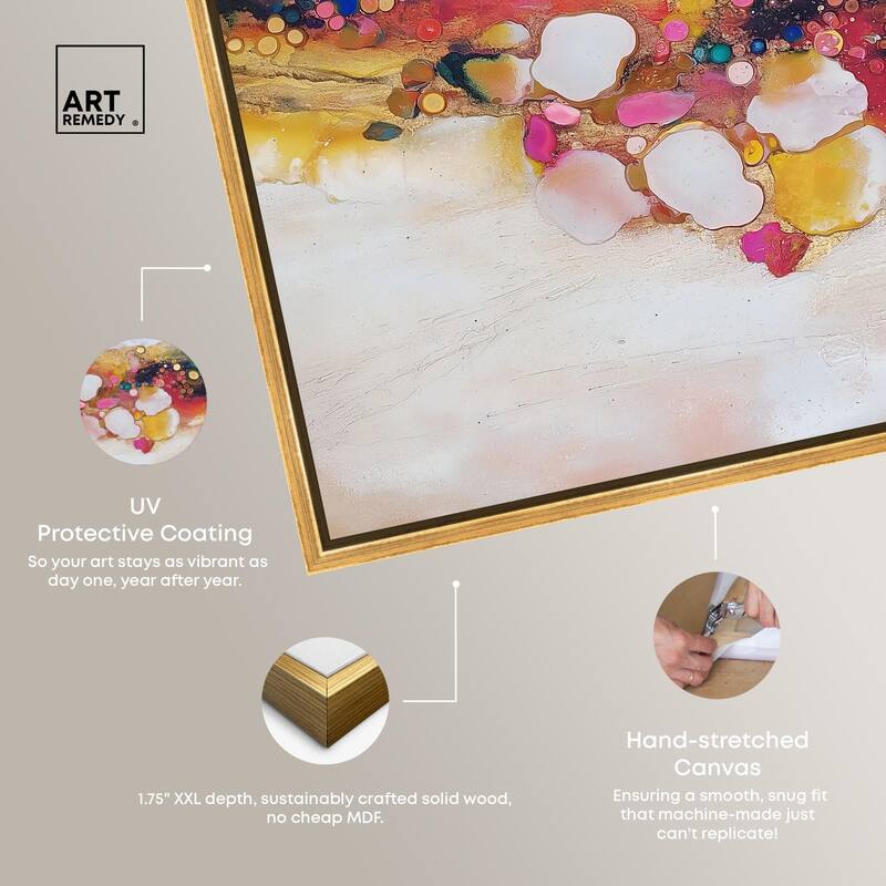 Vibrant Dabs II Canvas by Art Remedy