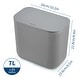 preview thumbnail 2 of 40, 1.9 Gal/2.4 Gal Kitchen Compost Bin, Small Hanging Trash Can with Stainless Steel Lid