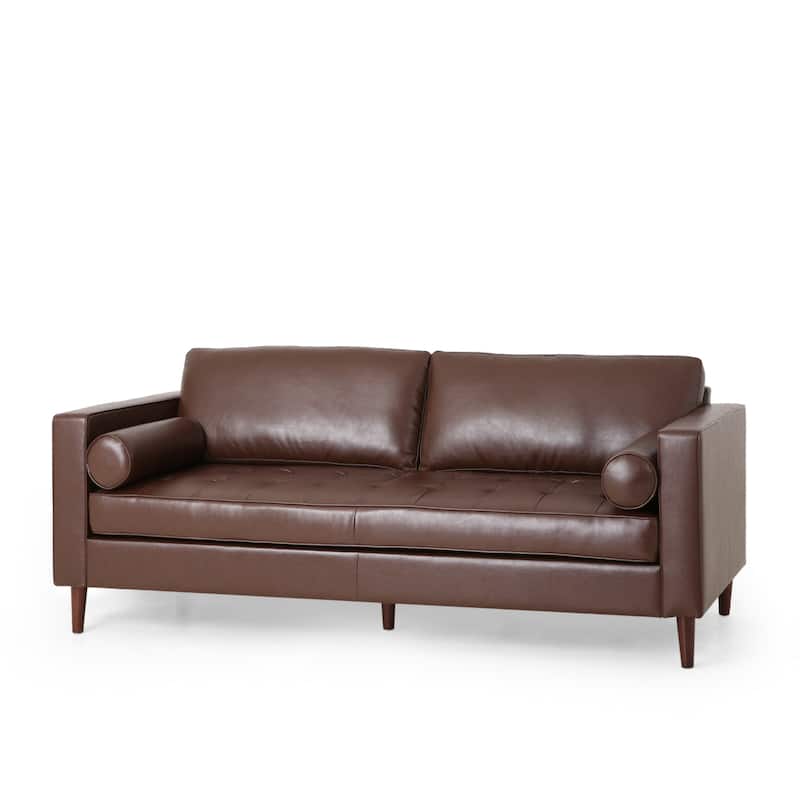 Malinta Contemporary Tufted 3 Seater Sofa by Christopher Knight Home - 82.25" L x 33.00" W x 33.00" H