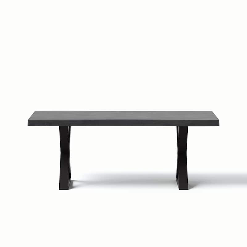 Urbia Brooks Solid Acacia Dining Table - X Base