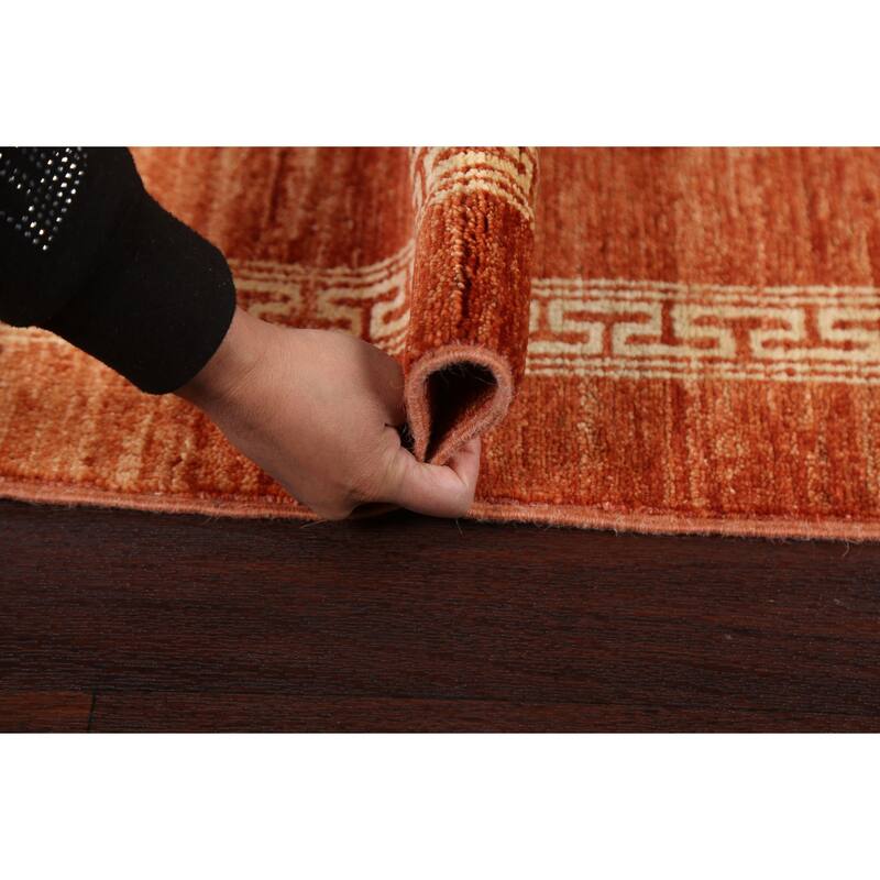 Geometric Gabbeh Kashkoli Oriental Runner Rug Hand-knotted Wool Carpet - 2'5" x 4'8"