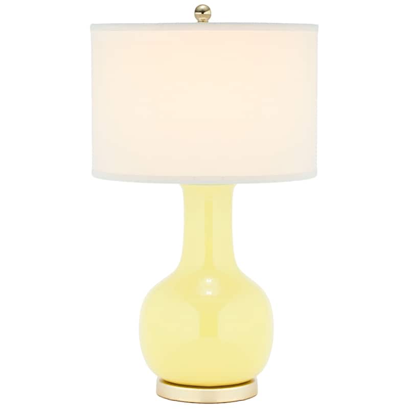 SAFAVIEH Lighting Dionne 28-inch Orange Table Lamp - 15" W x 15" D x 27.5" H - 15Wx15Dx28H