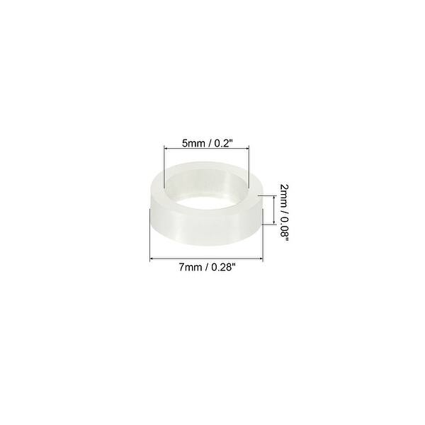 QUARKZMAN 100 Stuks Nylon Afstandhouders – 4 Mm ID, 7 Mm OD, 10 Mm Hoogte Voor M4 Schroeven (Zwart)