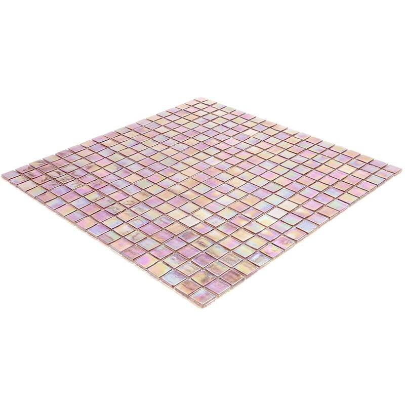 Apollo tile 12" x 12" Skosh Glossy China Pink Glass Tile (18.69 sq ft/case) - 20 Pack