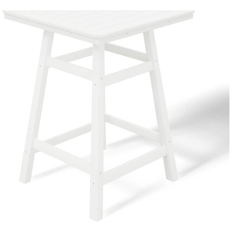 Laguna Hdpe All Weather Outdoor Patio 30" Square Counter Bistro Table