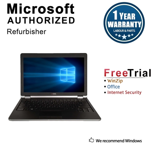 Refurbished Dell Latitude E6220 12.5" Laptop Intel Core i5 2520M 2.5G 4G DDR3 320G Win 7 Pro 64 1 Year Warranty - Black