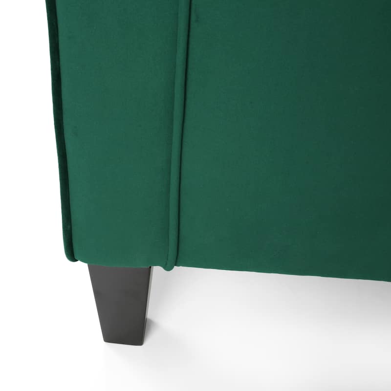 Milo Contemporary Velvet Club Chair by Christopher Knight Home - 30.75" W x 33.50" L x 33.75" H