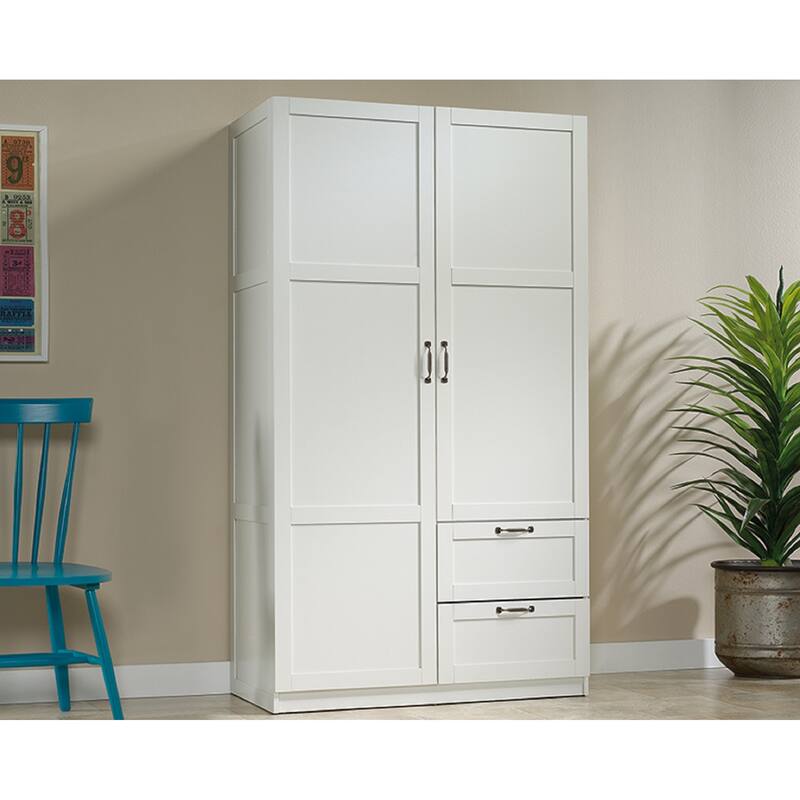 Sauder Select Collection Wardrobe Storage Cabinet - White