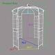 preview thumbnail 3 of 4, Birdcage Shape Garden Arch, 81.3'' x 114.2'' Pergola Plant Climbing Trellis Arbor for Wedding Outdoor, Climbing Vines, Roses