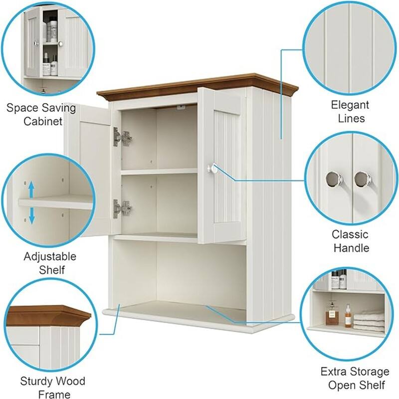 Bathroom Medicine Cabinet - 9.25"D x 18.9"W x 23.43"H