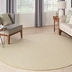 preview thumbnail 119 of 119, Nourison Courtyard Indoor/Outdoor Modern Geometric Area Rug 5' x Round - Natural