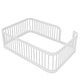 preview thumbnail 17 of 32, Twin/Full Size Wooden Floor Bed, Kids Bed Frame with Fence Guardrail, Toddle Bed with Small Opening