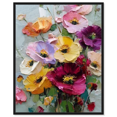 Floral Texture I Canvas by Art Remedy