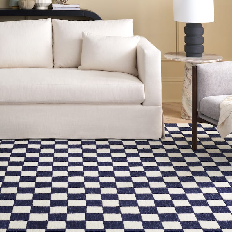 SAFAVIEH Handmade Martha Stewart Collection Berthild Checkered Wool Rug