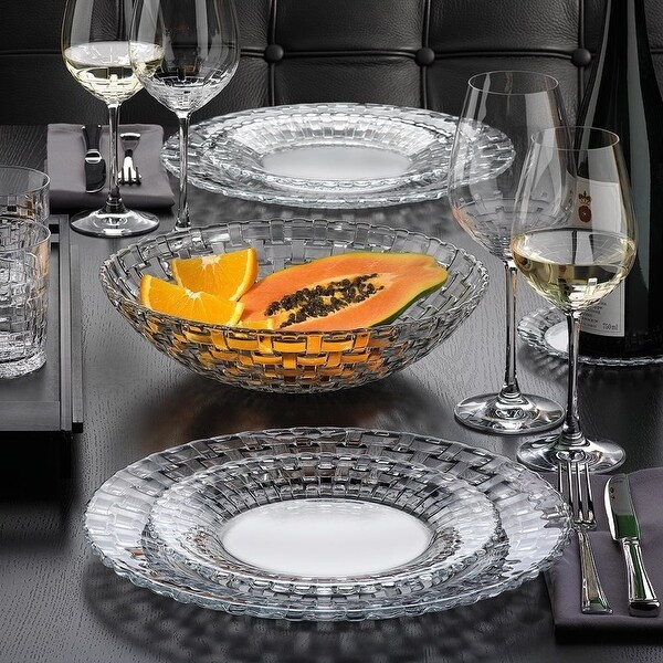 Nachtmann Set of 2 Bossa Nova Crystal Plates - On Sale - Bed
