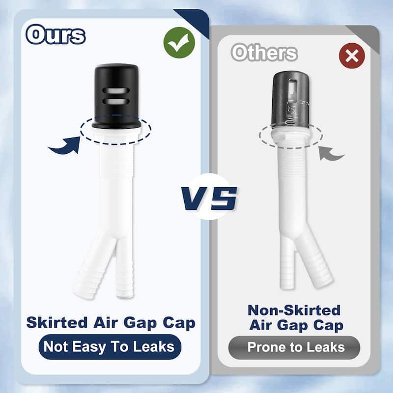 WOWOW Dishwasher Air Gap Cover for Kitchen Sink - N/A