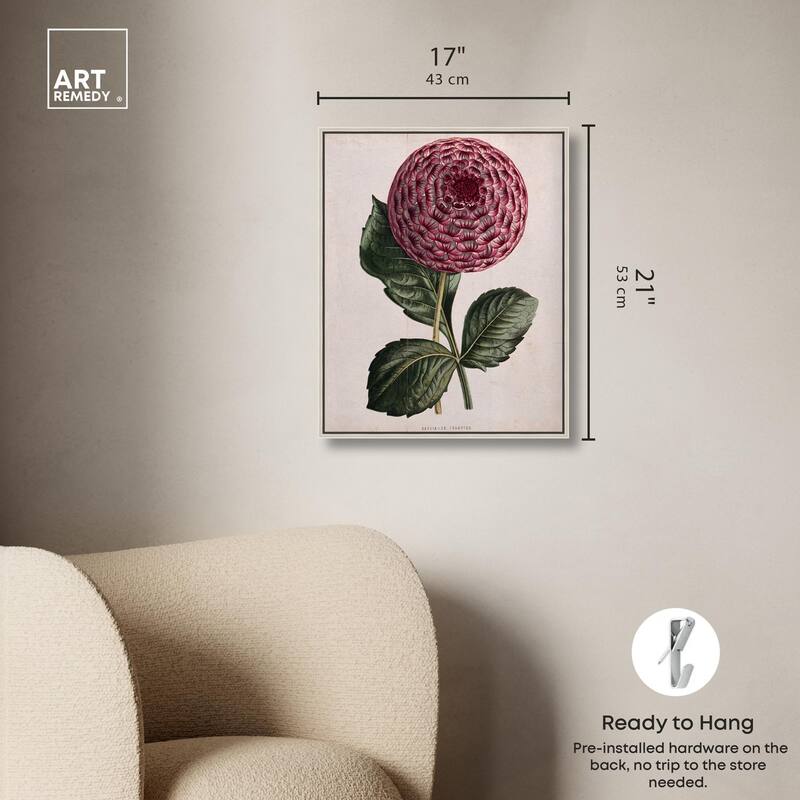A dahlia Canvas by Art Remedy