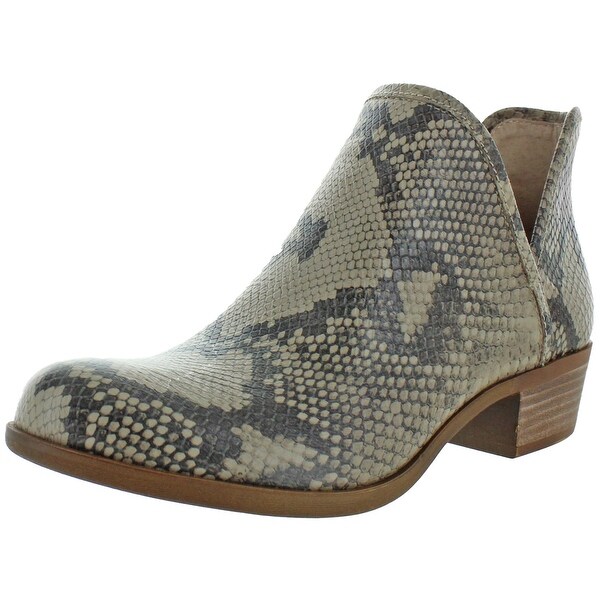 lucky brand snakeskin booties